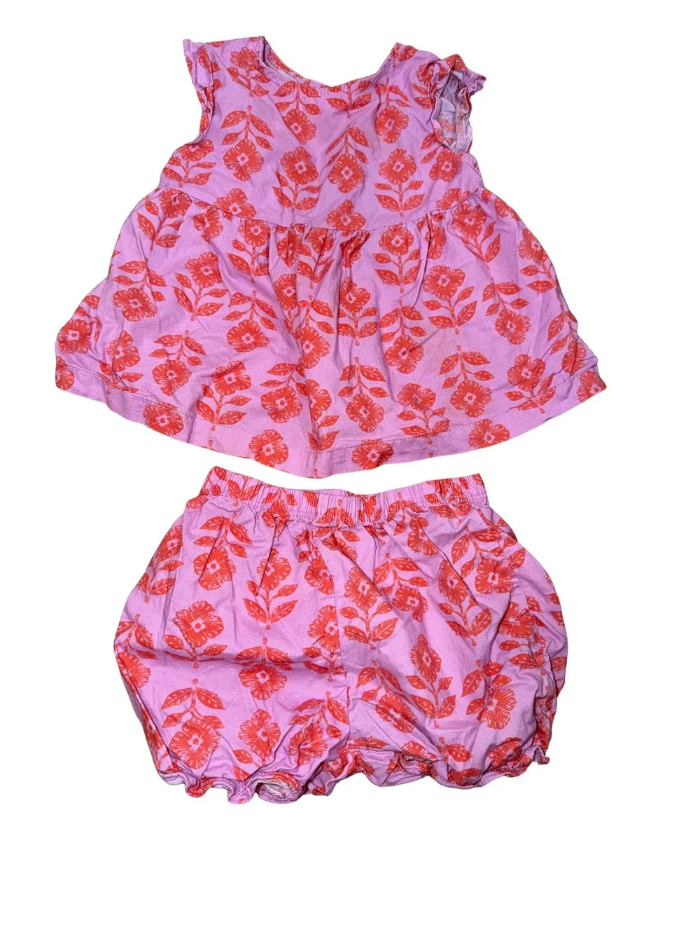 Carter's Pink, Mustard & Purple Girls' Matching Summer Sets